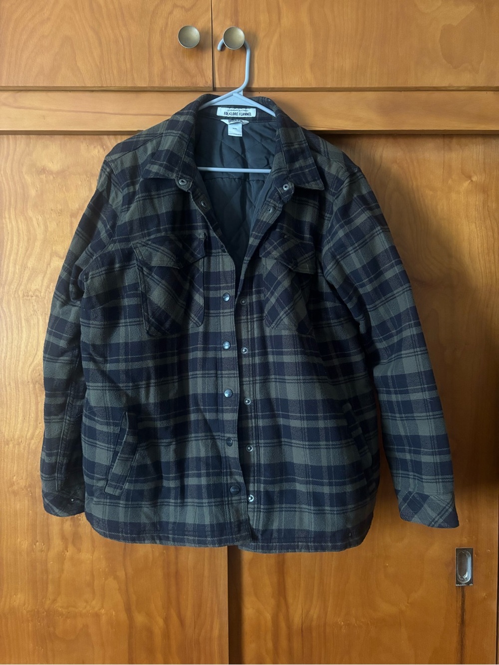 Duluth Women’s Plaid Folklore Insulated Flannel ShirtJac Jacket - Black & Olive